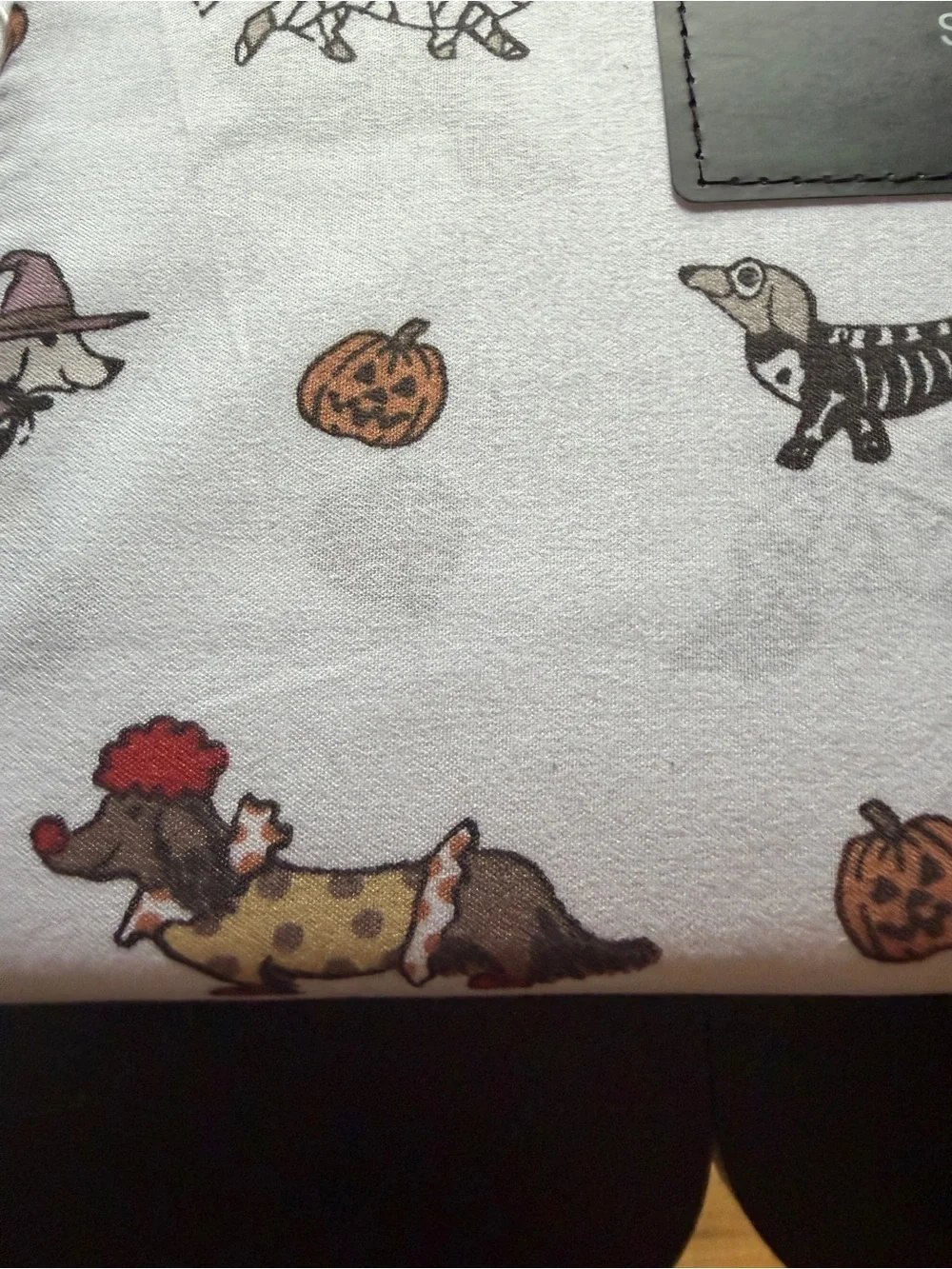 New Cynthia Rowley Dachshund Halloween Ween Dog Ghost Clown Witch Mummy 4-piece
